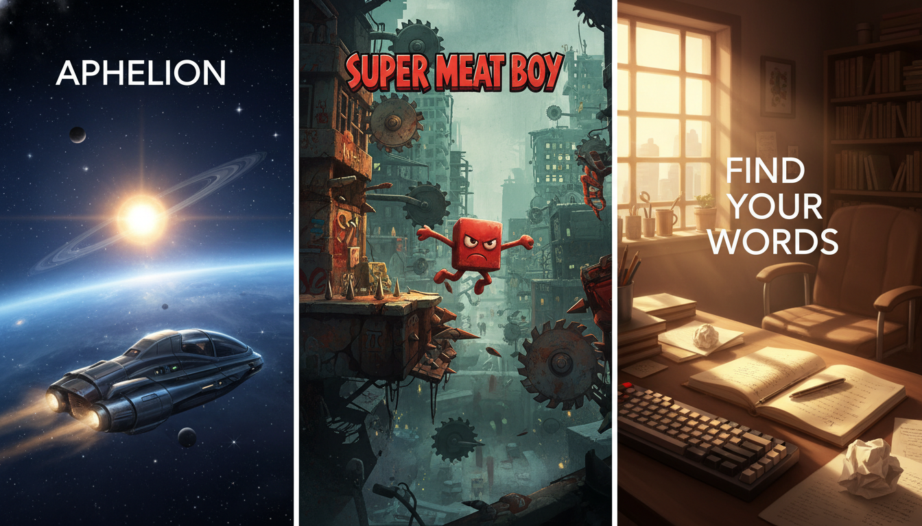 découvrez notre sélection incontournable d'avril 2026 avec « aphelion », « super meat boy » et « find your words ». des jeux vidéo captivants à ne pas manquer pour tous les passionnés.