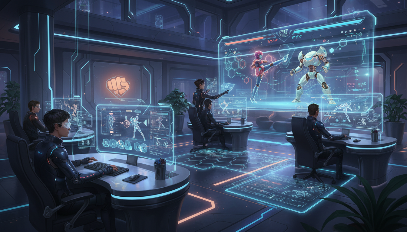 plongez dans l'univers d'un studio de jeux vidéo passionné par la baston, où chaque combat reflète leur adn unique et leur passion intense pour l'action.