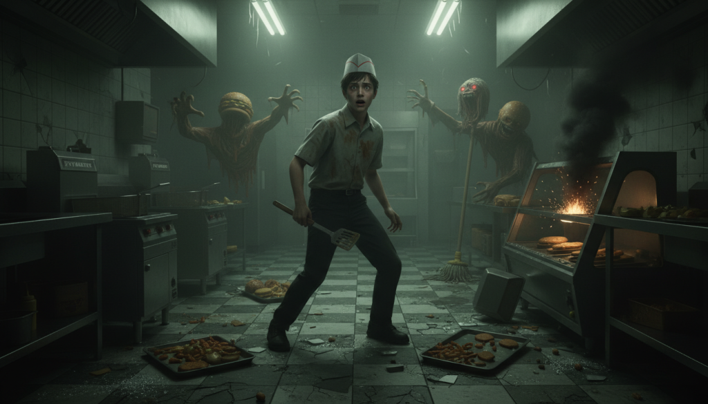plongez dans ce jeu terrifiant où votre job étudiant se transforme en cauchemar. vivez une expérience immersive pleine de suspense et de frissons !