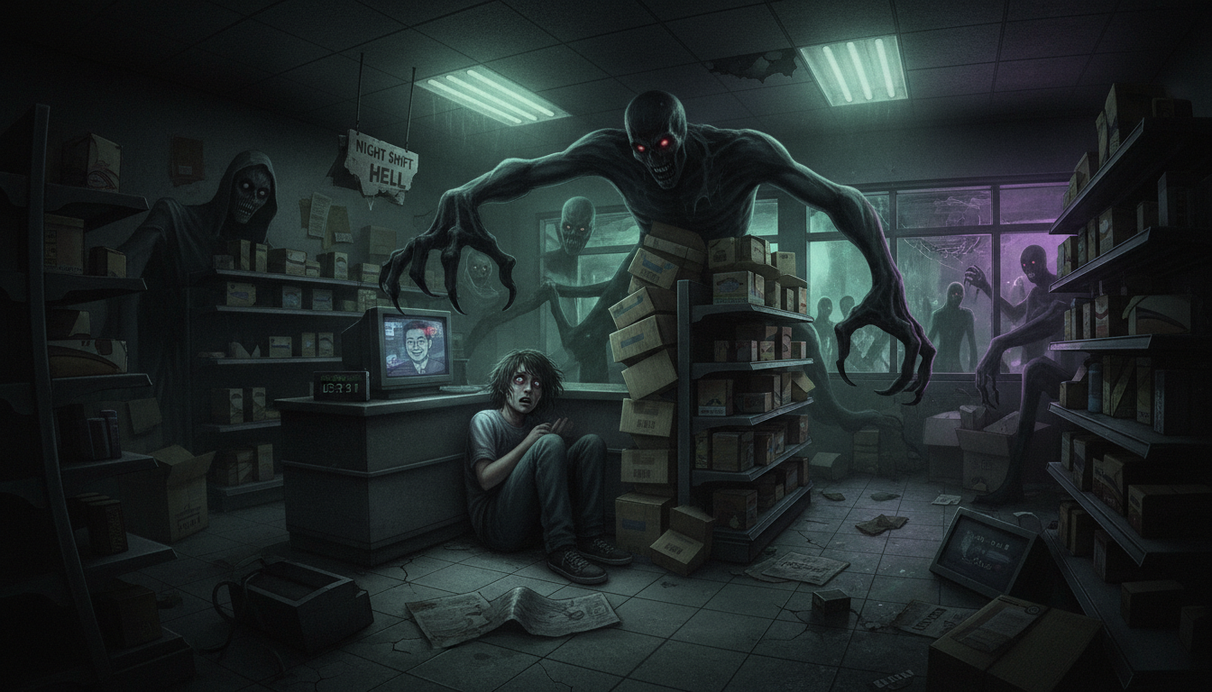 découvrez comment un simple job étudiant peut tourner au cauchemar dans ce jeu terrifiant rempli de suspense et de frissons. préparez-vous à une expérience immersive unique !