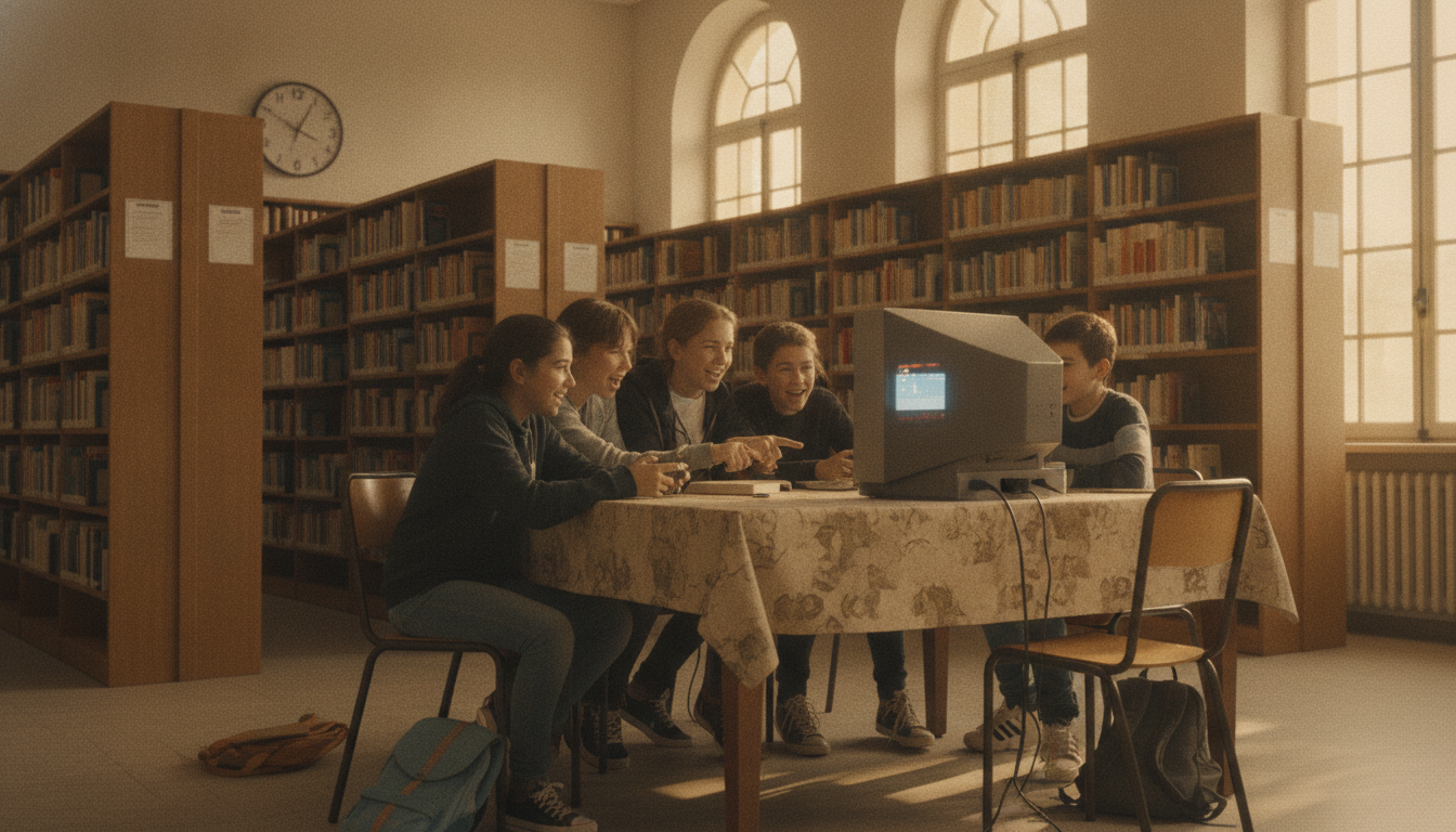 plongez dans un retour nostalgique au collège avec les jeux vidéo clandestins au cdi, racontant les premières parties secrètes qui ont marqué notre adolescence.