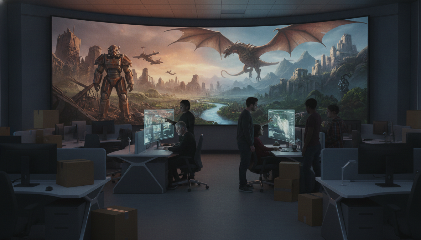 après une série de licenciements, le studio bethesda partage ses perspectives d'avenir pour ses franchises phares comme fallout et the elder scrolls.