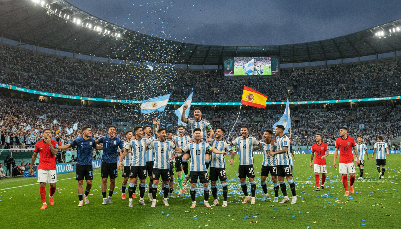 découvrez le résumé du match palpitant du mondial 2026 où l'argentine a battu l'angleterre 2-1. suivez la préparation de l'argentine pour sa finale contre l'espagne dimanche, dans sa quête pour conserver son titre.