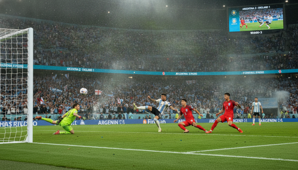 revivez le triomphe intense de l'argentine contre l'angleterre 2-1 au mondial 2026 et préparez-vous pour leur duel épique face à l'espagne dimanche afin de conserver leur titre.