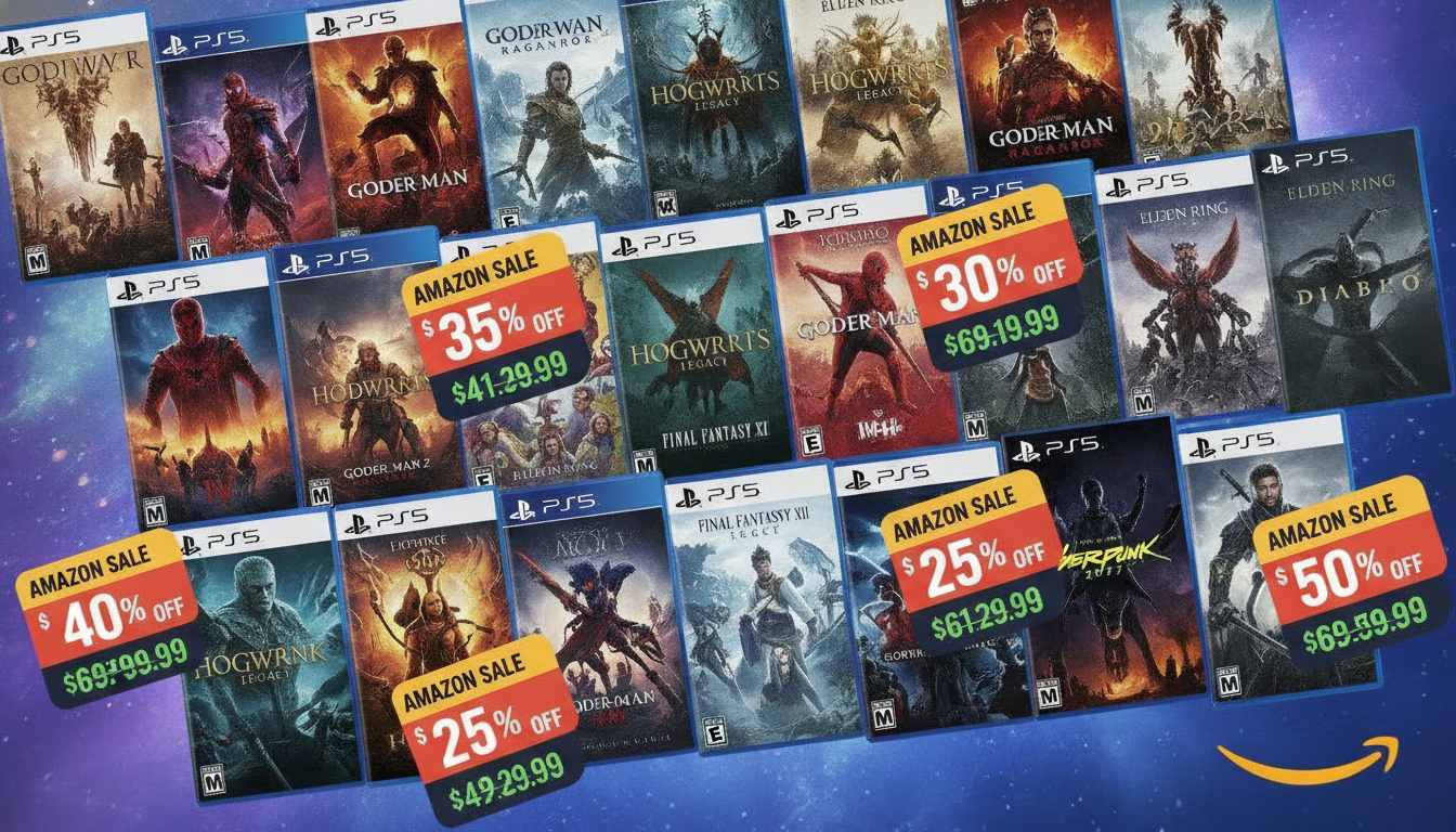 découvrez les soldes amazon avec de nombreux jeux ps5 en déstockage à petits prix. profitez d'offres exceptionnelles sur vos titres préférés, une surprise à ne pas manquer pour les gamers !