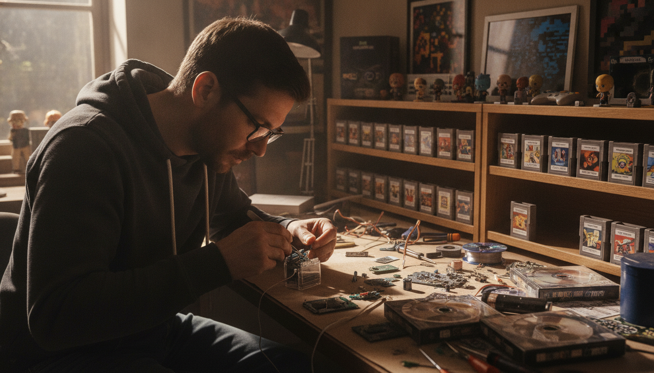 découvrez comment un passionné transforme ses jeux pc en cartouches rétro et plonge dans un procédé unique alliant passion et technologie.