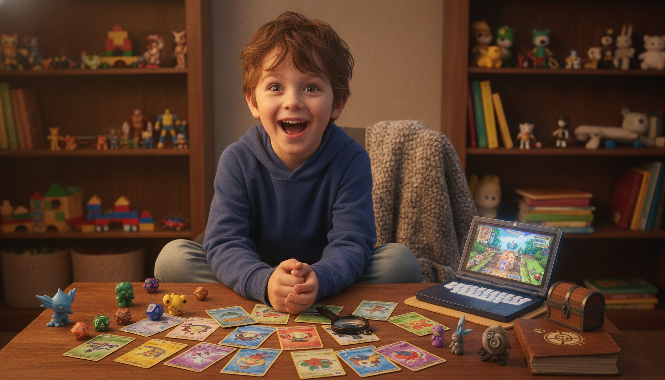 à seulement 7 ans, il utilise sa passion pour les jeux vidéo et les cartes pokémon pour découvrir une recette magique qui lui permet de gagner 4 millions d'euros.
