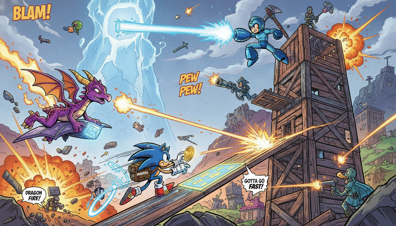 découvrez la nouvelle saison de fortnite où spyro, sonic et mega man débarquent pour faire vibrer vos souvenirs de jeu avec des aventures inédites et des personnages légendaires.