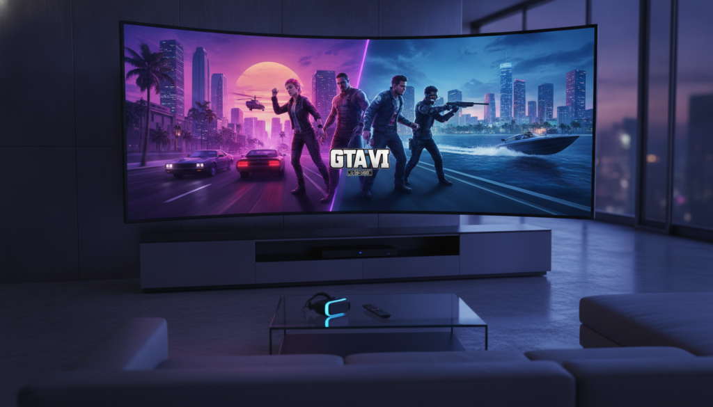 découvrez le trailer exclusif de « gta vi » dévoilé par rockstar sur netflix, offrant un aperçu époustouflant du jeu après les récentes fuites.