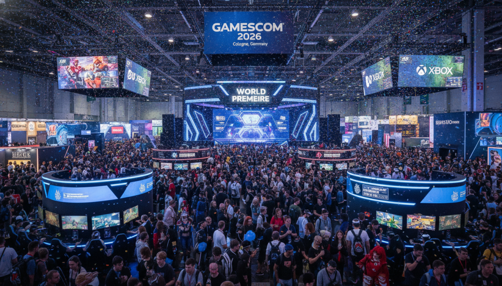 découvrez l'ouverture de la gamescom en allemagne, l'événement majeur du jeu vidéo, débutant cette année sans la présence très attendue de « gta vi ».