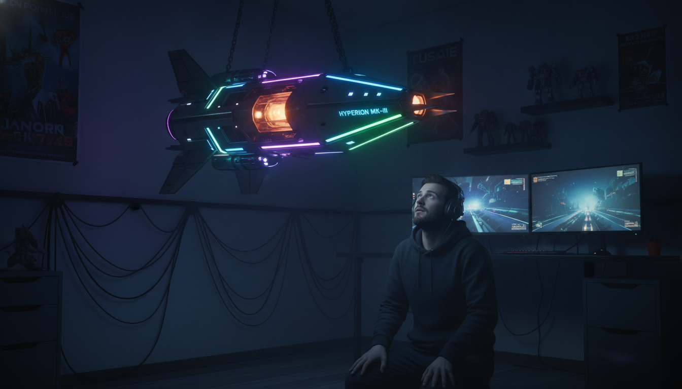 découvrez comment un gamer a transformé sa tour pc en un vaisseau culte époustouflant en la suspendant au plafond, alliant originalité et passion du gaming.